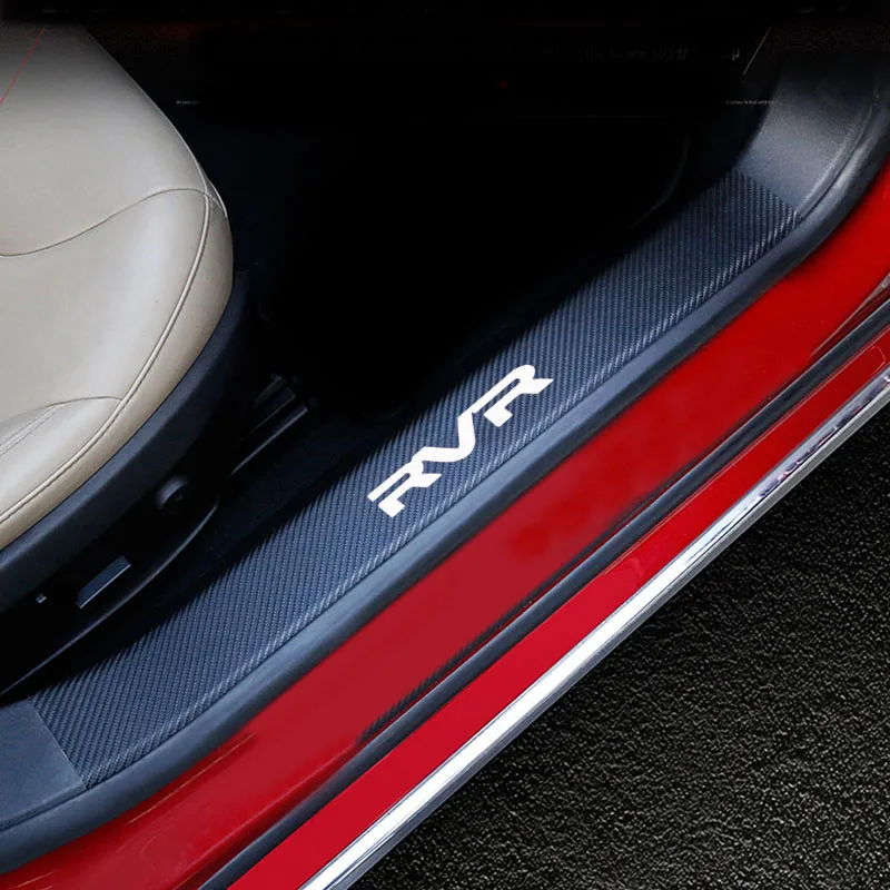 Для Mitsubishi Rvr Накладка на порог двери автомобиля порога Шаг пластины из углеродного волокна из искусственной кожи автомобиль-Стайлинг