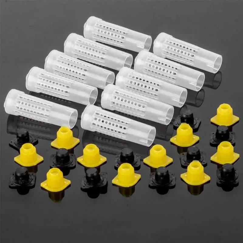 100pcs Beekeeping Equipment Excellent Quality Oxidation Resistance Non Toxic Catcher Feeding Bottle Plastic Marker Tool