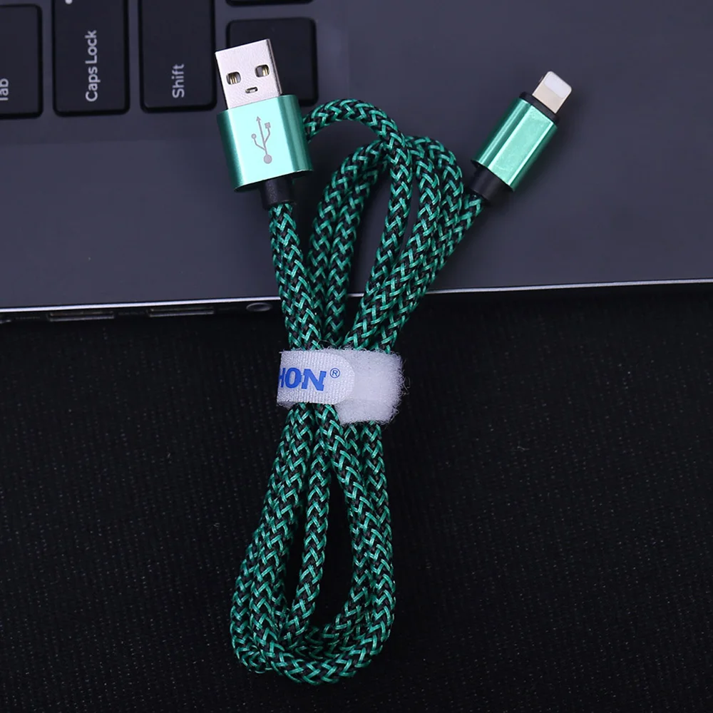 1 м 2 м 3M данных USB кабель зарядного устройства для iPhone 11 XS Max X XR 6 S 6 S 7 8 Plus 5 iPad происхождения длинный я телефон iPhne провод шнур Быстрая зарядка - Цвет: Зеленый