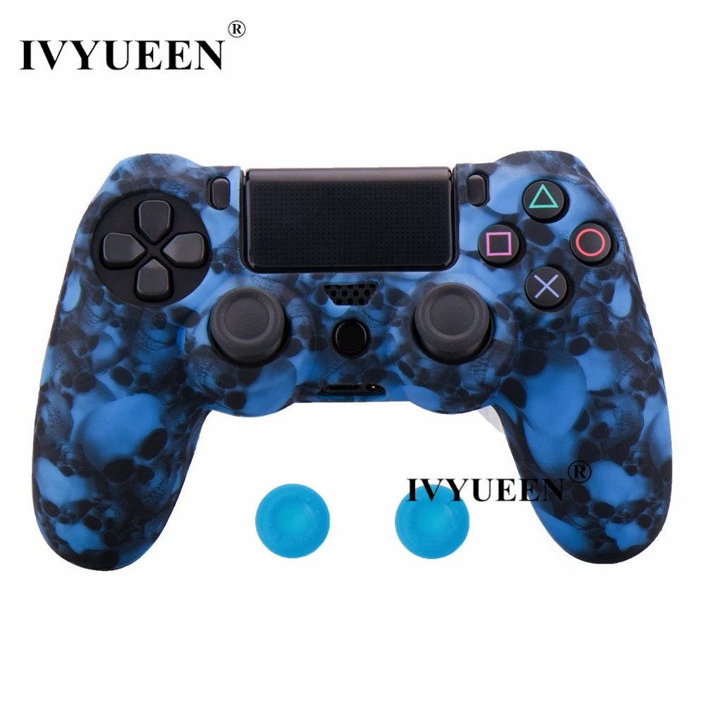 IVYUEEN 10 шт. силиконовый защитный чехол для sony playstation 4 PS4 DS4 Pro тонкий беспроводной контроллер Крышка Аксессуары для игр