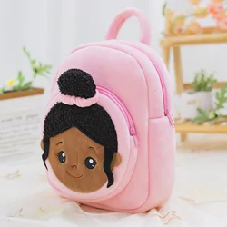 Mochila para niñas, mochila para niños pequeños, bolsas de felpa, bolsas pequeñas suaves de trapo, bolsas para muñecas afroamericanas, lindas y dulces