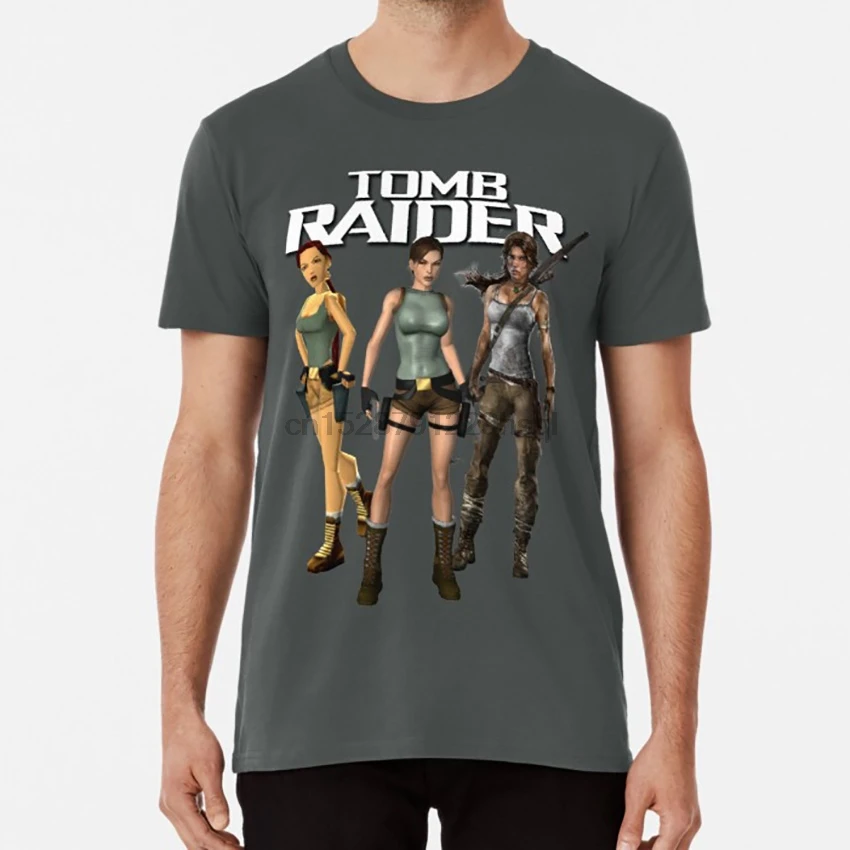 Lara Croft-Tomb Raider футболка игра lara croft tomb raider видеоигры ps1 ps2 фильм Ангелина | Мужская