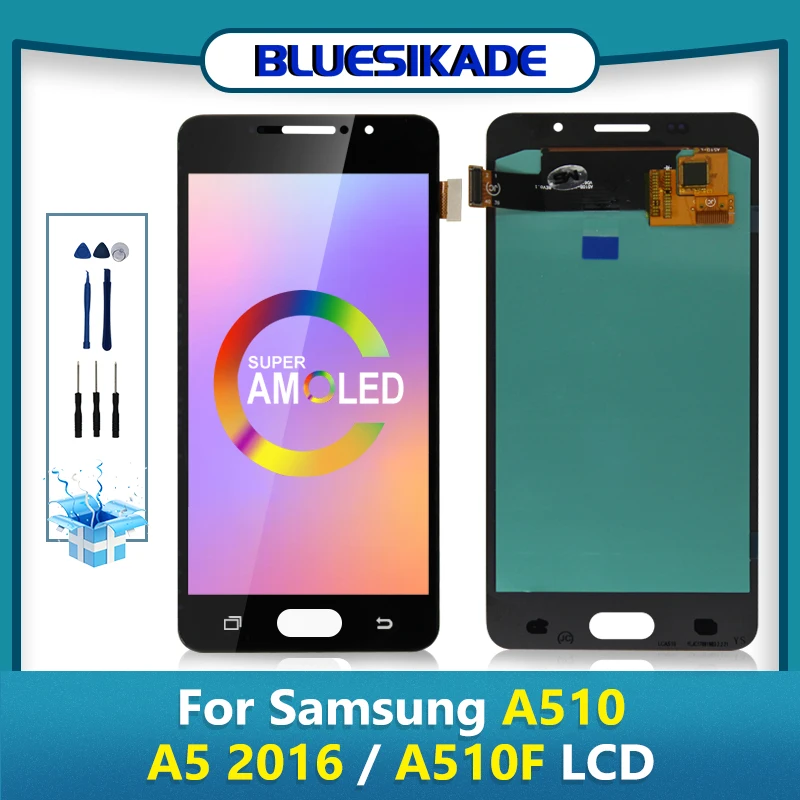 5.0&quot For Samsung Galaxy A510 LCD A5 2016 Display Touch Screen A510F A510M SM-A510F Replacement Parts | Мобильные телефоны и