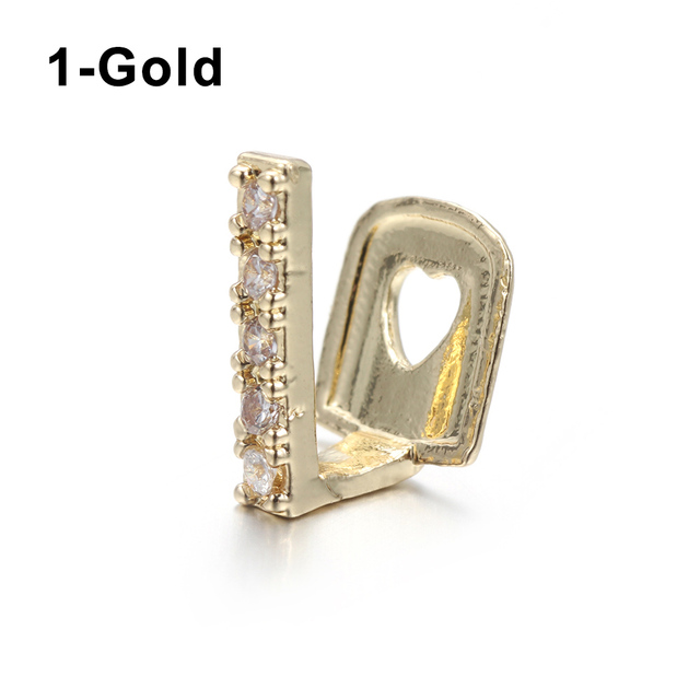 Gold Plated Rhinestone Teeth Grillz Gangsta Body Jewelry Mold Kit Hip Hop Tooth Caps Top Bottom Grill Rapper Dental Jewelry