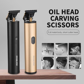 

Professional Digital Hair Trimmer USB Rechargeable Electric Hair Clipper Men's Cordless Haircut Barber Hair Cutting Machine
