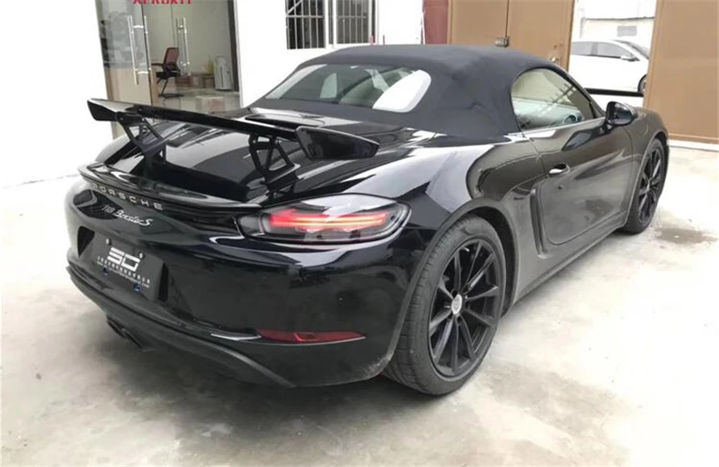 Спойлер для Porsche 911 981 718 918 Carrera Cayman Boxster 2006- высокое качество углеродное волокно и FRP грунтовка крыла выступ спойлеры