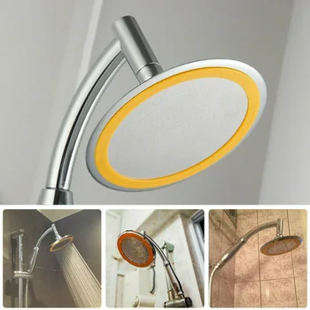 

Adjustable Shower Head Set High Pressure 360 degrees Silver Spray Wall mounted