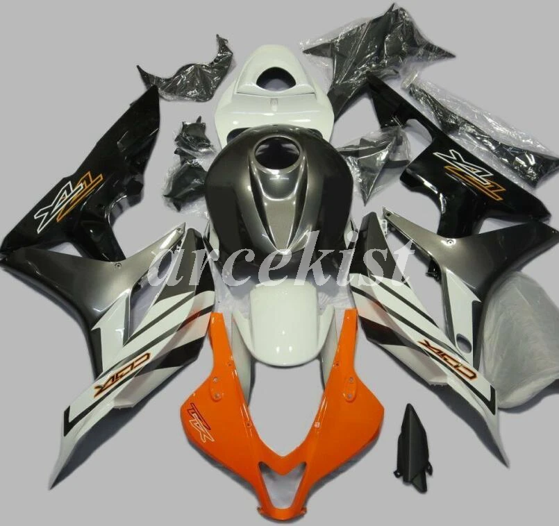

OEM quality Injection Mold New ABS Fairings set Fit for HONDA CBR600RR 07 08 F5 CBR600 2007 2008 Full fairing Custom orange gray