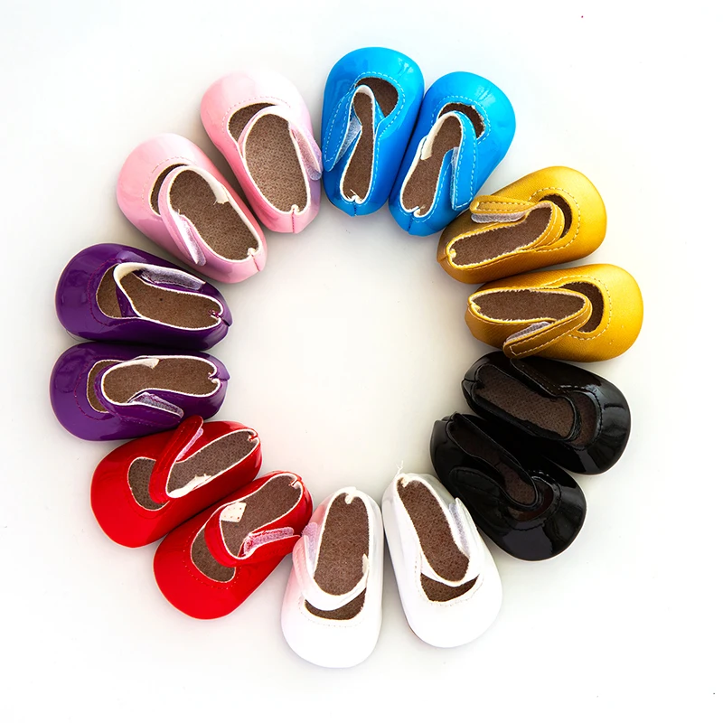 

Color Leather shoes fit for 43cm/17inch baby Doll, Children best Birthday Gift