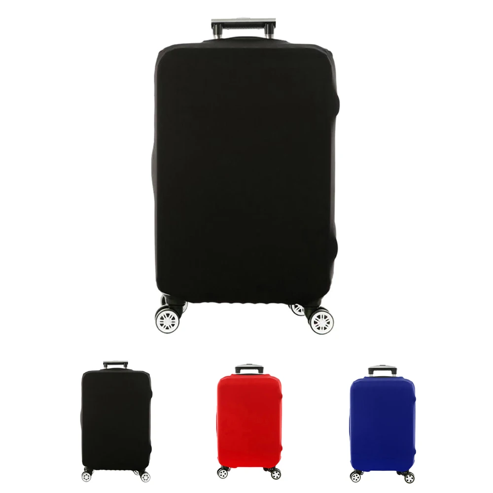

Solid Color Elastic Luggage Dust Cover Household Goods Storage Set Luggage Three-color Dust Cover