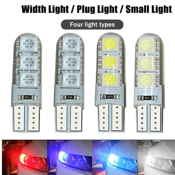 

T10 5050 COB Super Bright LED Car Canbus Width License Plate Light Reading Bulb Tail Side Turn Signal Lamp Bulb Auto Parts 12V