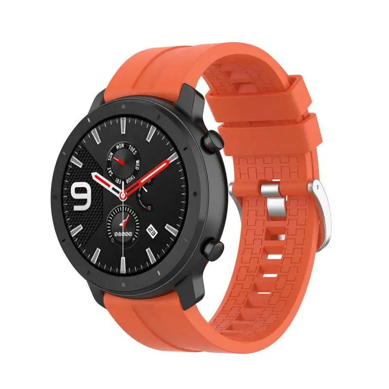 Силиконовый браслет на запястье браслет для Xiaomi Huami Amazfit GTR 47/46 мм ремешок Сталь Туфли с ремешком и пряжкой 22 мм сменный ремешок для часов