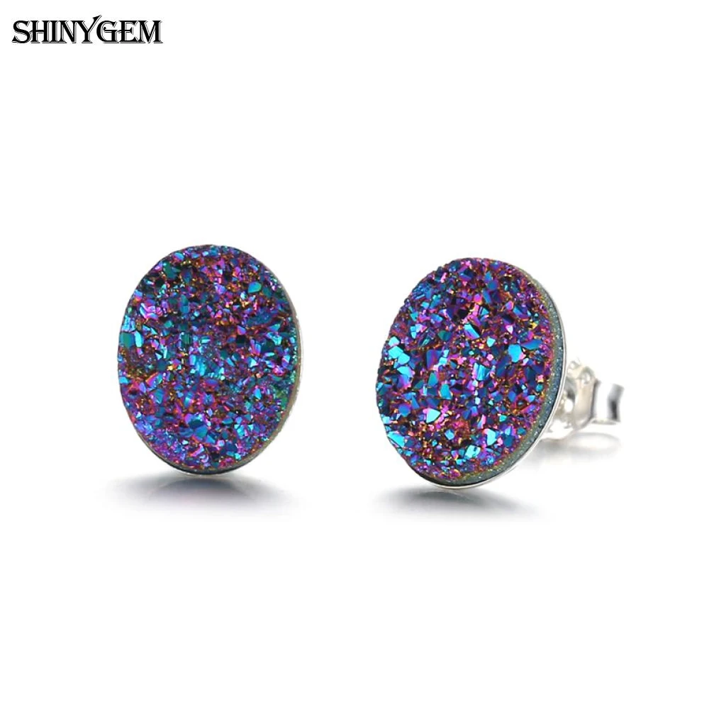 ShinyGem 8 мм модные амулет сердечко любви обруч Треугольник/Овальный Форма серьги к