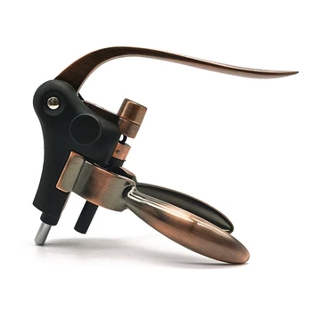 

Vintage Rabbit Ear Wine Bottle Corkscrew with Foil Cutter Home Bar Pourer Opener
