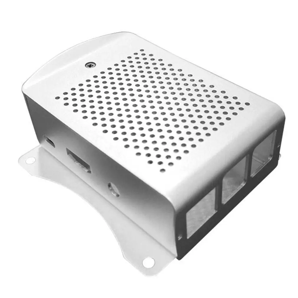 Для Raspberry Pi 2 3 Модель B Plus алюминиевый серебристый зеленый черный чехол металлический корпус RPI 2 3 коробка совместима - Цвет: without fan