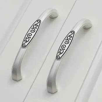 

Black Pattern Modern simple wardrobe door handle American furniture cabinet shoe cabinet European drawer hardware handle