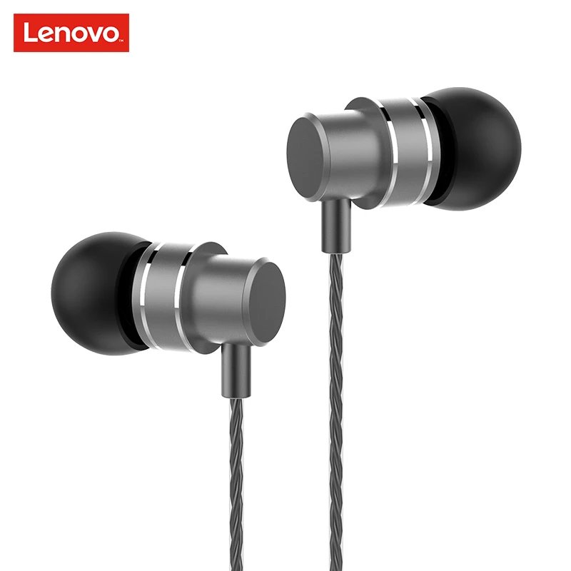 Оригинальные наушники Lenovo HF118 металлические со встроенным микрофоном проводные