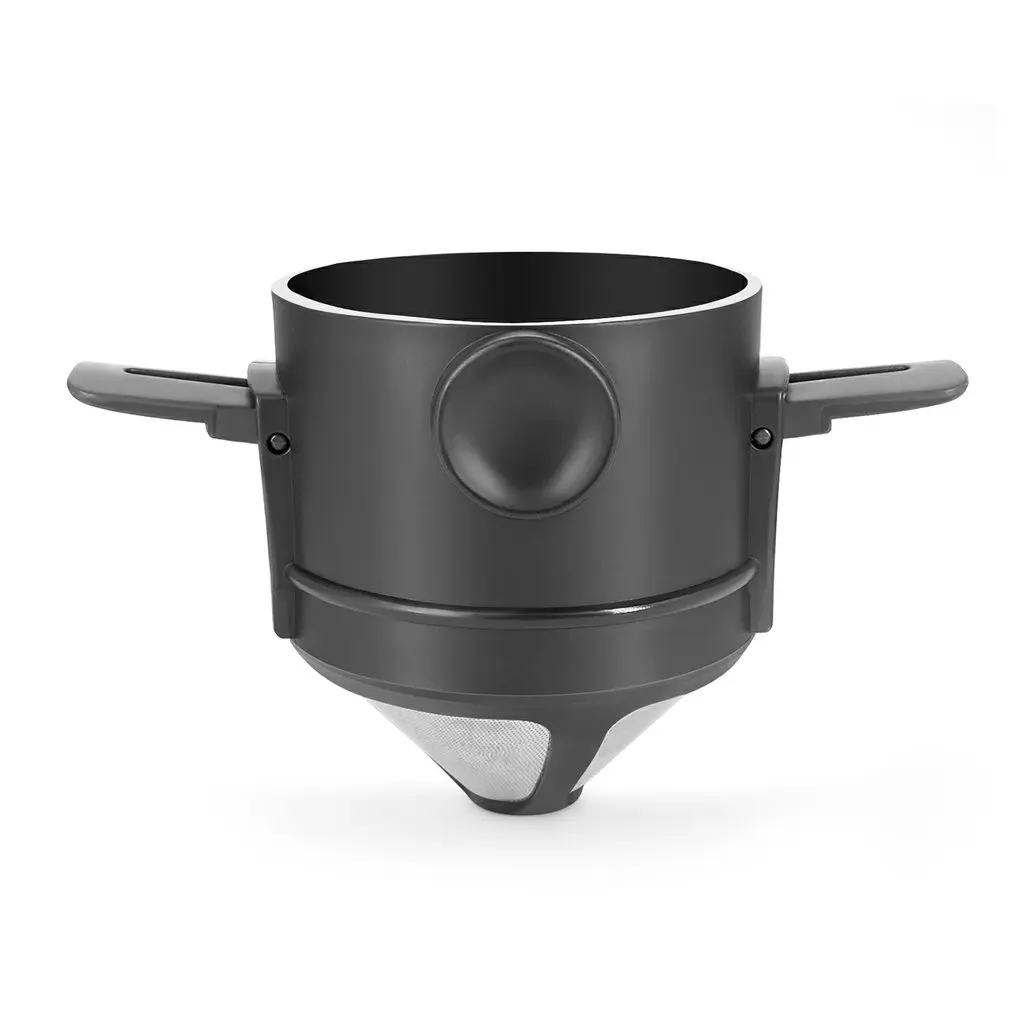 Foldable Portable Coffee Filter Maker Stainless Steel Drip Tea Holder Reusable Paperless Pour Over Dripper | Дом и сад