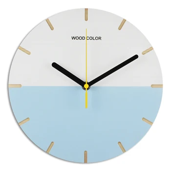 

Personality Silent Wall Clock Fashion Lovely Bedroom Wooden Wall Clock Creative Minimalist Duvar Saatleri Home Decor DD50WC