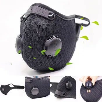 

Running Earloop Mouth Mask Removable Activated Carbon Mask Comfortable Replaced Filter Dust And Haze-Proof Mask Face Cover
