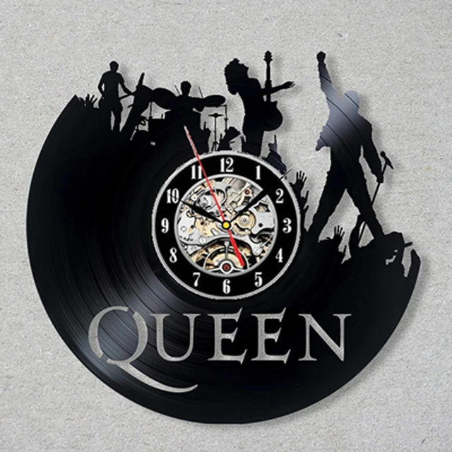 Queen Rock Band Wall Clock Modern Design Music Theme Classic Vinyl Record Clocks Wall Watch Art Home Decor Gifts for Musician 6