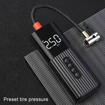 

Car Mini Air Pump Portable Air Compressor with LED Light Tyre Inflator Air Pump for Car Motorcycle Bicycle Basketball Football