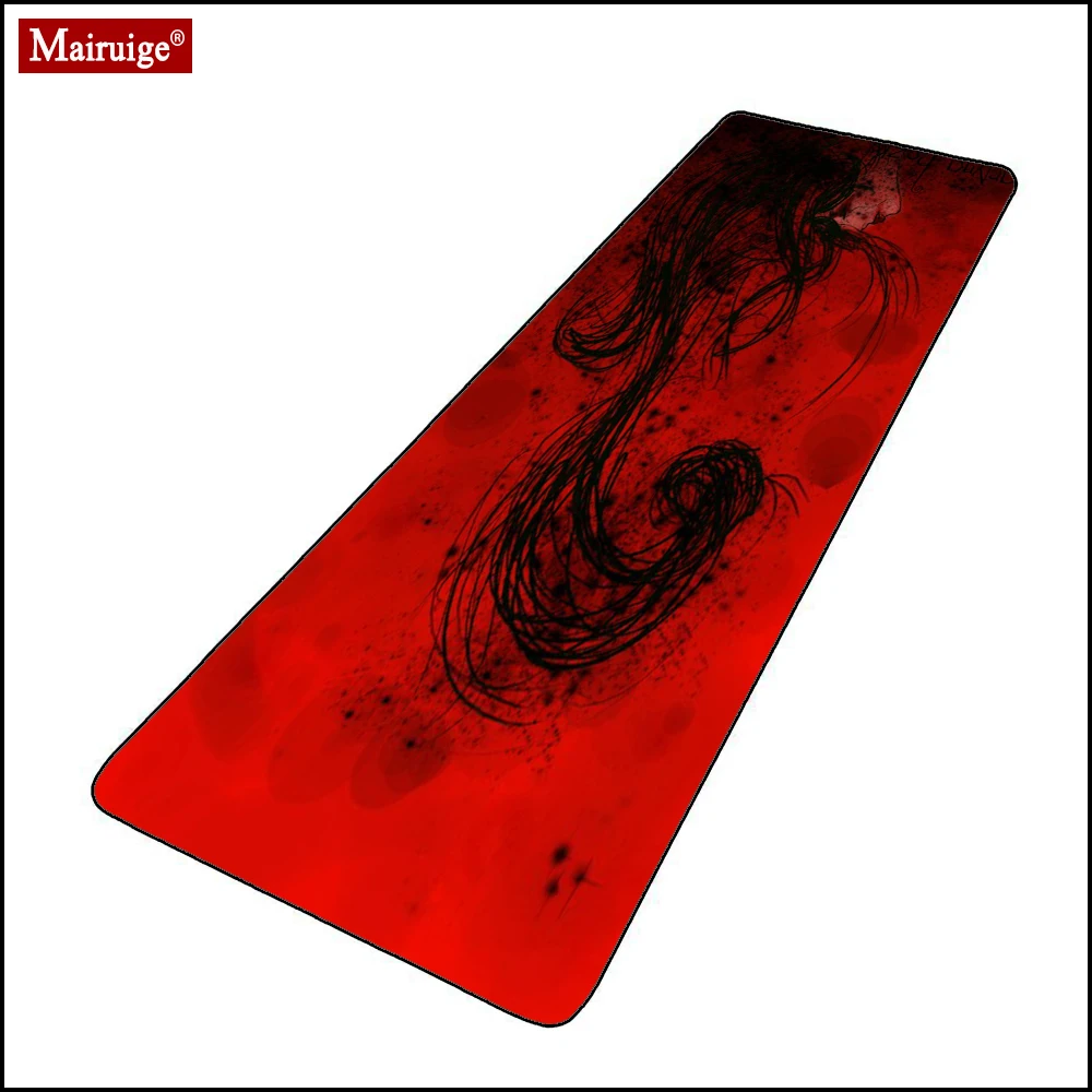

Girl Black and Red Mouse Pad XXL Gamer Desk Mat PC Large Keyboard Pad Gaming MousePad 90x40cm/80x30cm for Laptop Table Pads