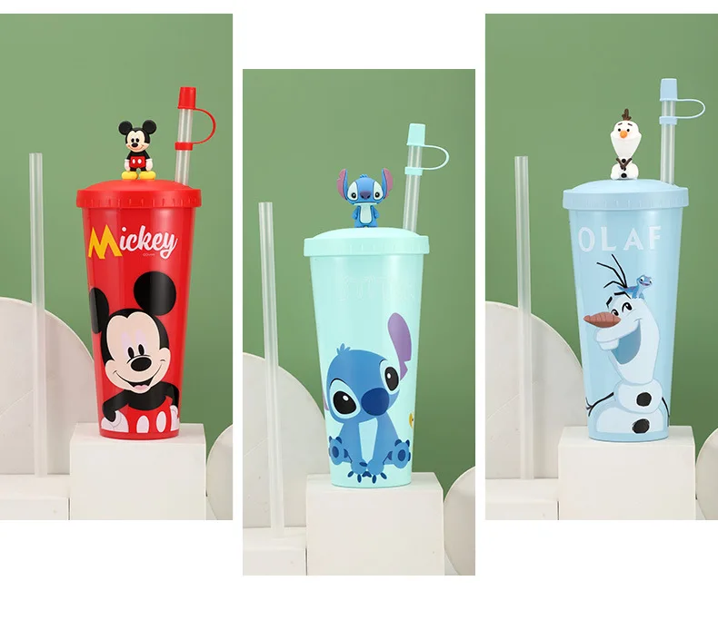 Disney Kids Sippy Cup Cartoon Cute, Juice Cup Straw Kids