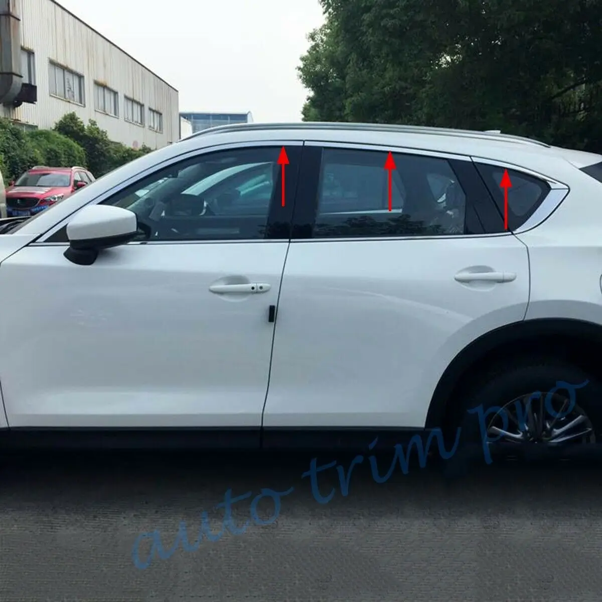Подходит для Mazda CX-5 KF Аксессуары для экстерьера окна столб порога Накладка полосы крышка литье нержавеющая сталь