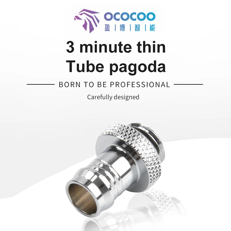 3 точки тонкая трубка Pagoda Water соединитель для системы охлаждения G1 / 4 резьба