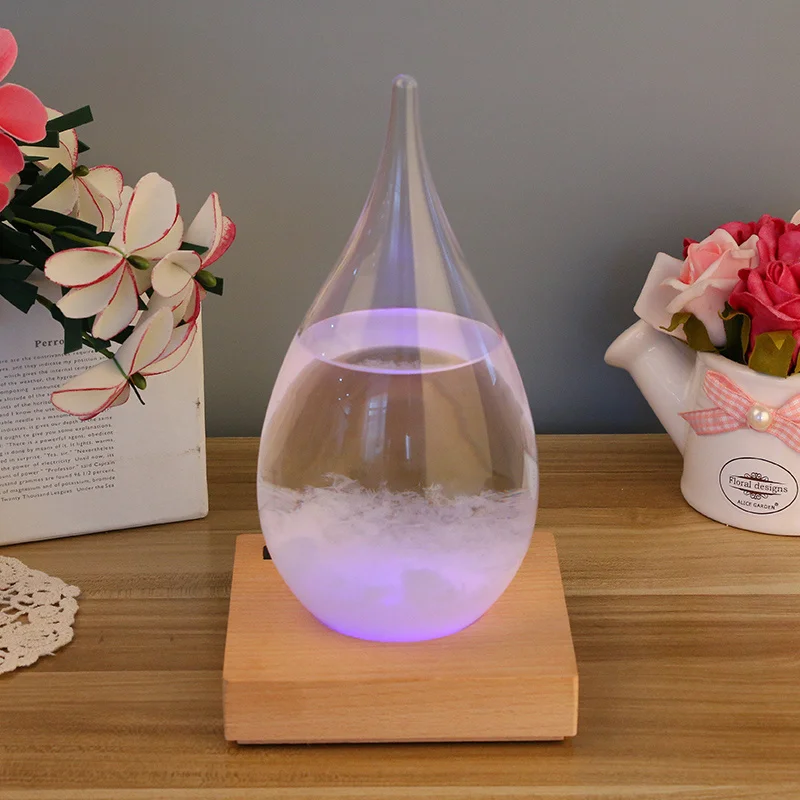 Storm Glass Weather Forecast Crystal Pear Shape Decor Christmas New Year Gift Weather Forecast for Bottle Drop Storm Art Decor Storm Glass Weather Forecast Crystal Pear Shape Decor Christmas New Year Gift Weather Forecast for Bottle Drop Storm Art Decor