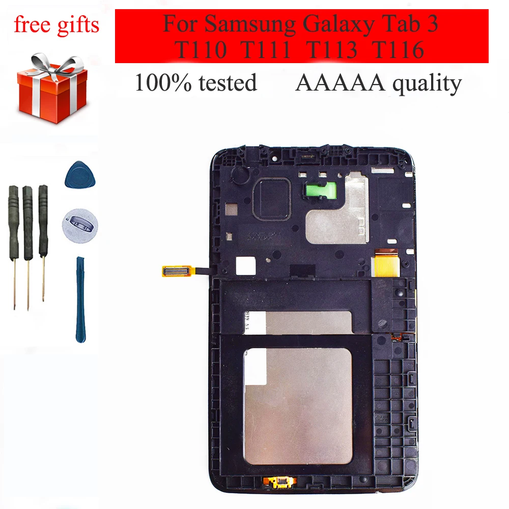 Для Samsung Galaxy Tab 3 SM T110 T111 T113 T116 сенсорный экран дигитайзер сенсор + панель ЖК дисплея