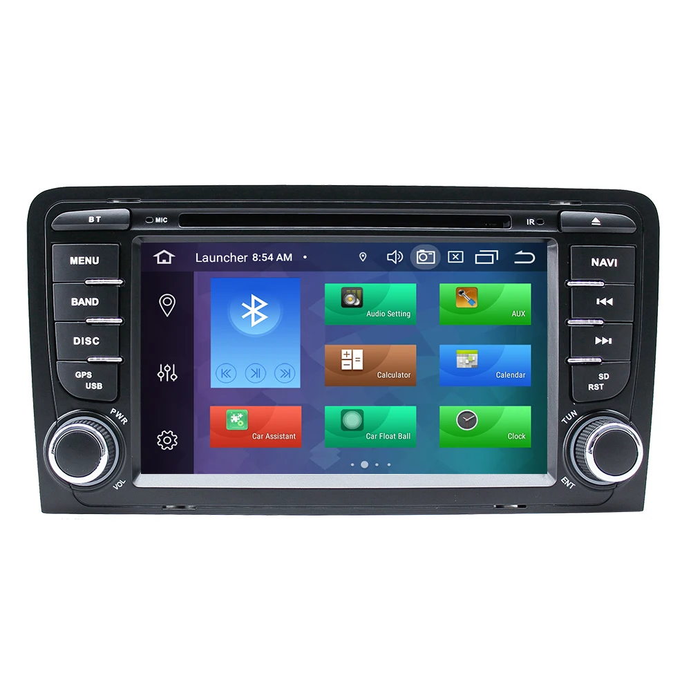 Discount 64G 2 Din Car Multimedia Player GPS Android 9 DVD Automotivo Radio For Audi A3 8P S3 RS3 Sportback Navigation GPS  Carplay OBD2 0