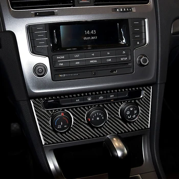

Car Console AC Switch Carbon Fibre for Volkswagen VW Golf 7 GTI R GTE GTD MK7 2013-2017 Auto Interior Stickers LHD Accessories