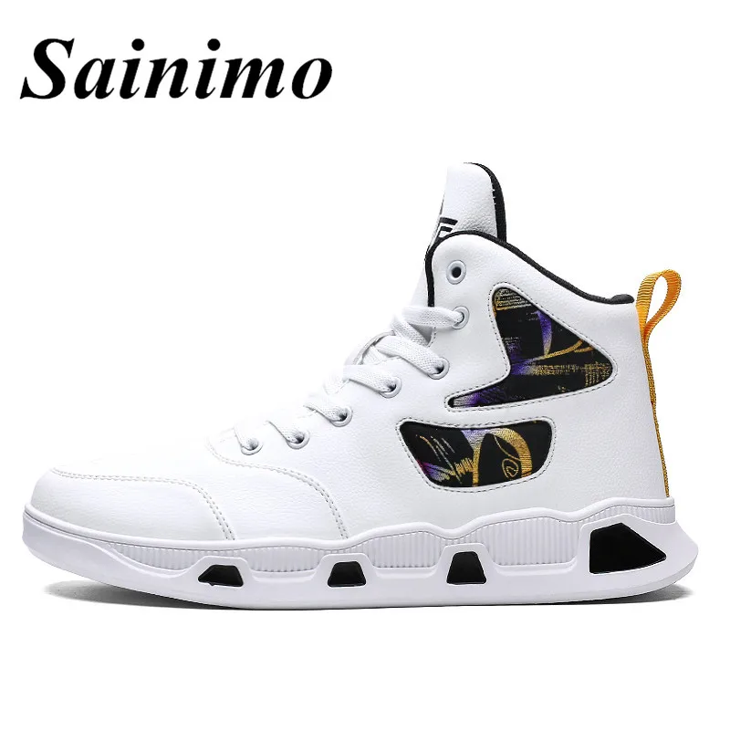 

Professional Man High-top Basketball Shoes Men's Three Colors Cushioning Light Basketball Sneaker Anti-skid Outdoor Sports Shoes