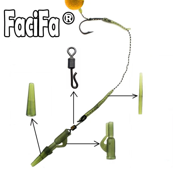 Lead Clips Carp Fishing Kit, Carp Fishing Tackle Swivel