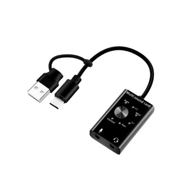 

Headset 7.1 External Sound Card For Laptop USB Audio 3D Sound Card Microphone