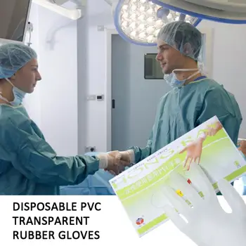 

100pcs PVC Disposable Gloves Food Gloves Left And Right Universal Lab/work/ Kitchen/Garden Beauty Cleaning Nitrile Gloves latex