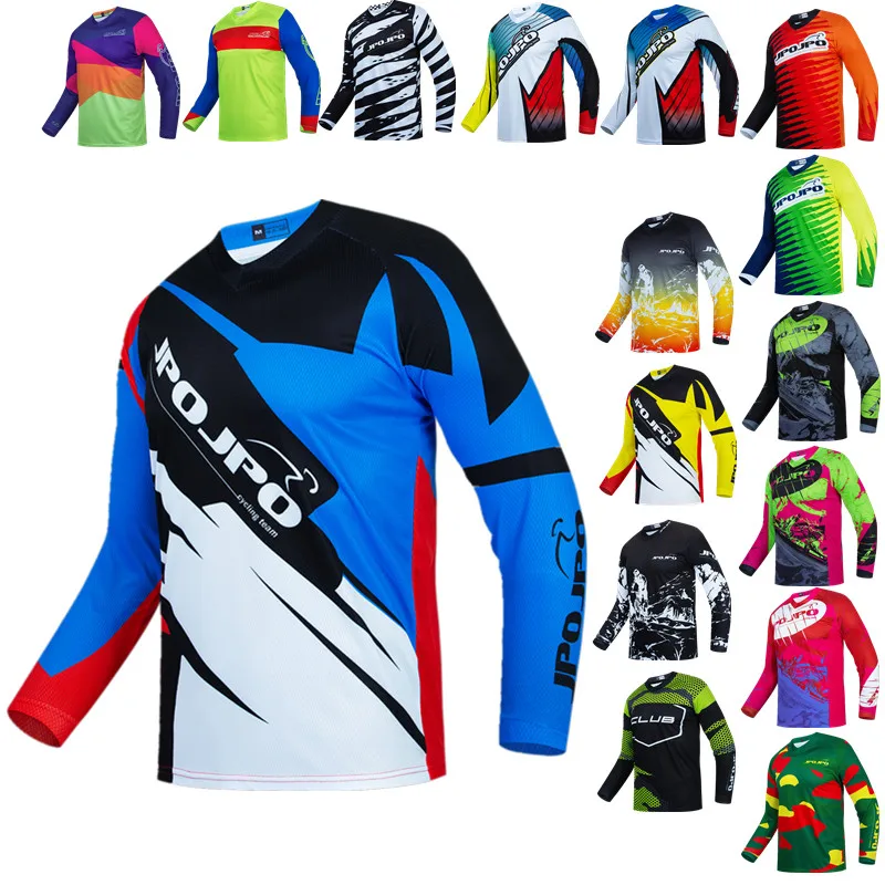 Downhill Bike Mtb Jersey Pro Motocycle Jersey Manica Lunga Enduro Mountain Motorcross Abbigliamento Dh Bmx Offroad Ciclismo Jersey Top