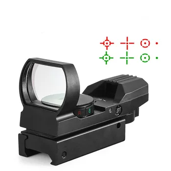 

New Hot 20mm Rail Riflescope Hunting Optics Holographic Red Dot Sight Reflex 4 Reticle Tactical Scope Collimator Sight