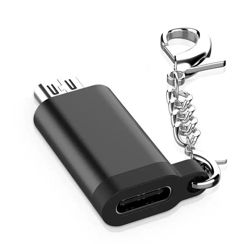 MeterMall Micro USB Кабель-адаптер Micro USB мужчина к type-C Женский конвертер USB OTG адаптер для передачи данных для samsung Xiaomi huawei - Цвет: black