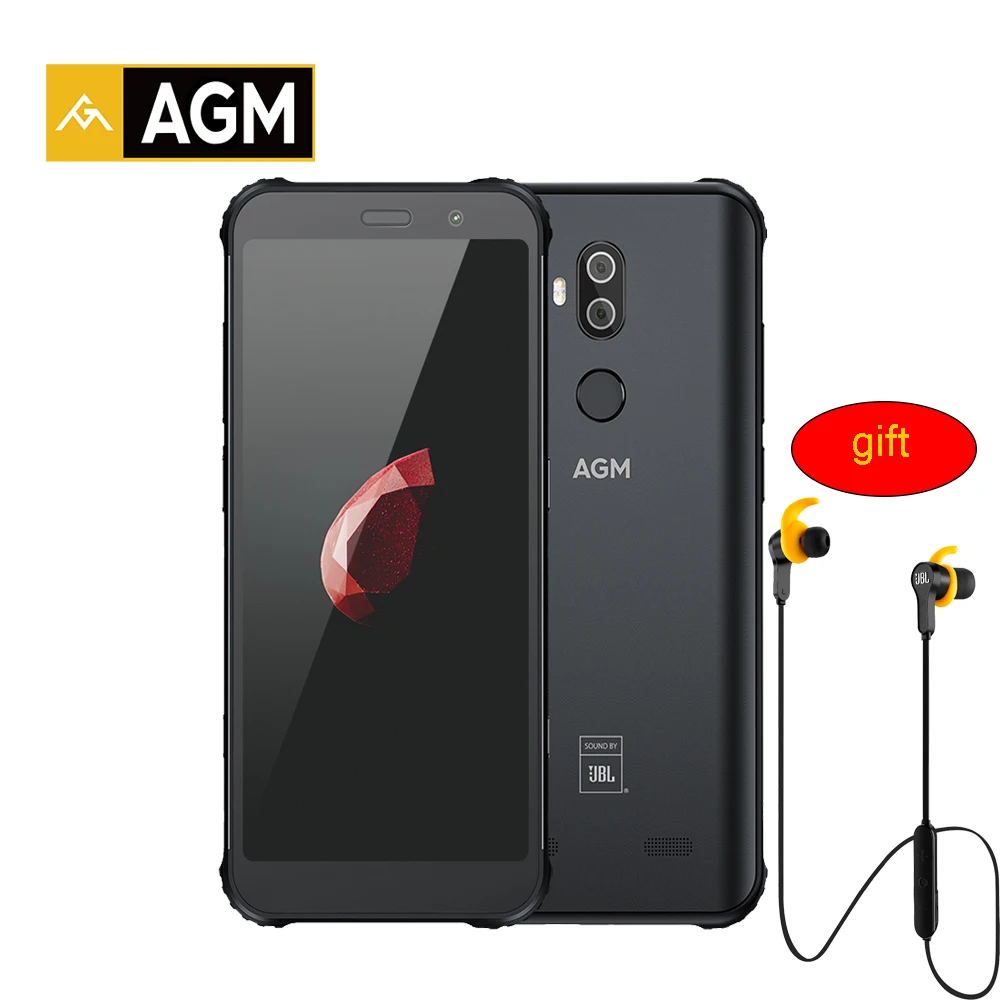 AGM X3 JBL-Cobranding 5,99 ''4G смартфон 8G+ 128G SDM845 Android 8,1 IP68 водонепроницаемый мобильный телефон двойной ящик динамик NFC - Цвет: AGM X3 8G 128G JBL