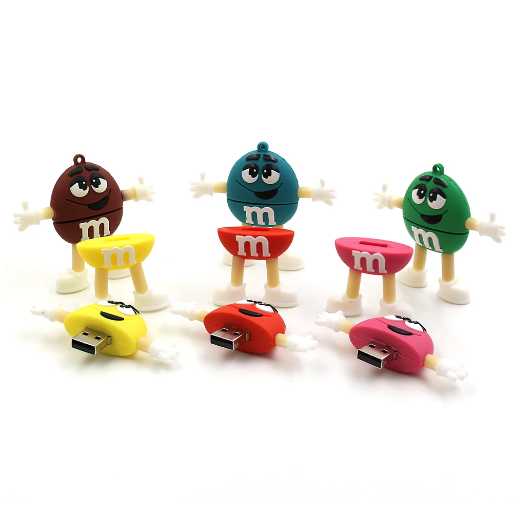 Милый флеш накопитель u диск 32gb 16gb 8gb rainbow beans M & bean usb прекрасный подарок полная