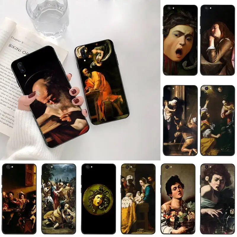 

HPCHCJHM Caravaggio The Soul and the Blood Black TPU Soft Phone Case Cover For Vivo Y91c Y17 Y51 Y67 Y55 Y93 Y81S Y19 V17 vivos5
