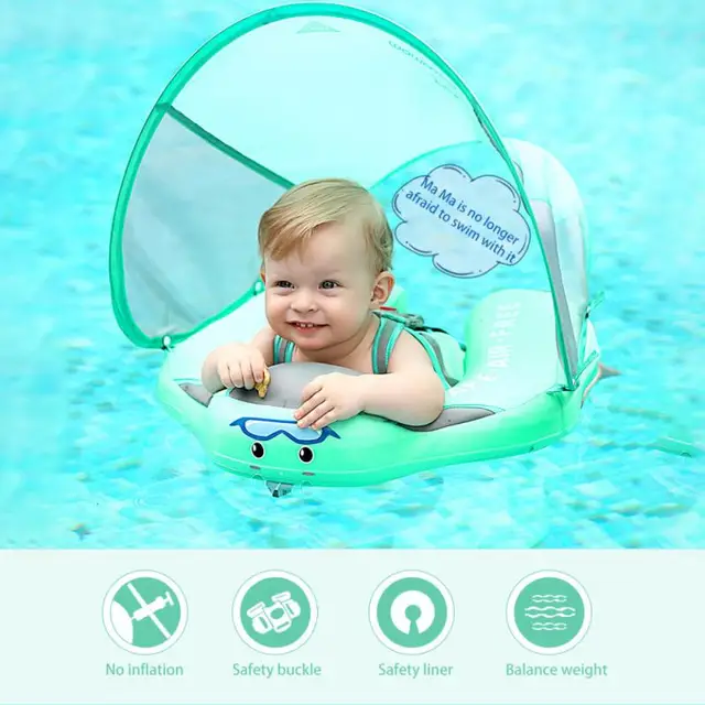 Non-Inflatable Baby Floater Infant Waist Float Lying Swimming Ring Beach Pool Accessories Toys Swim Ring Floats Swim Trainere 5