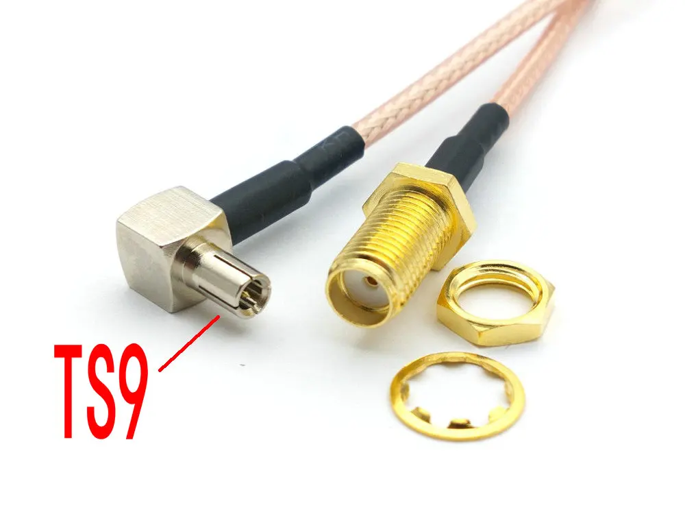 100PCS RG316 CABLE SMA female to ts9 male connector adapter