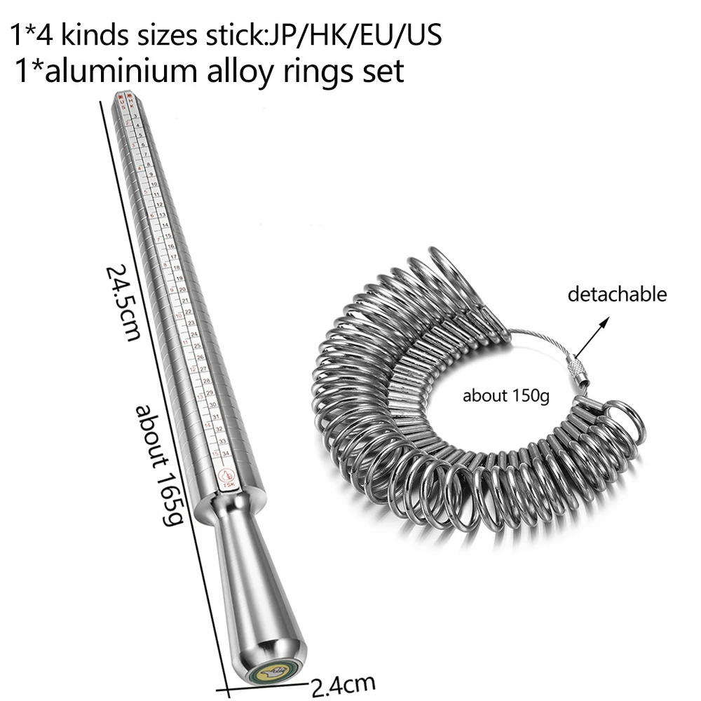Deluxe Metal Ring Sizer and Mandrel Gauge