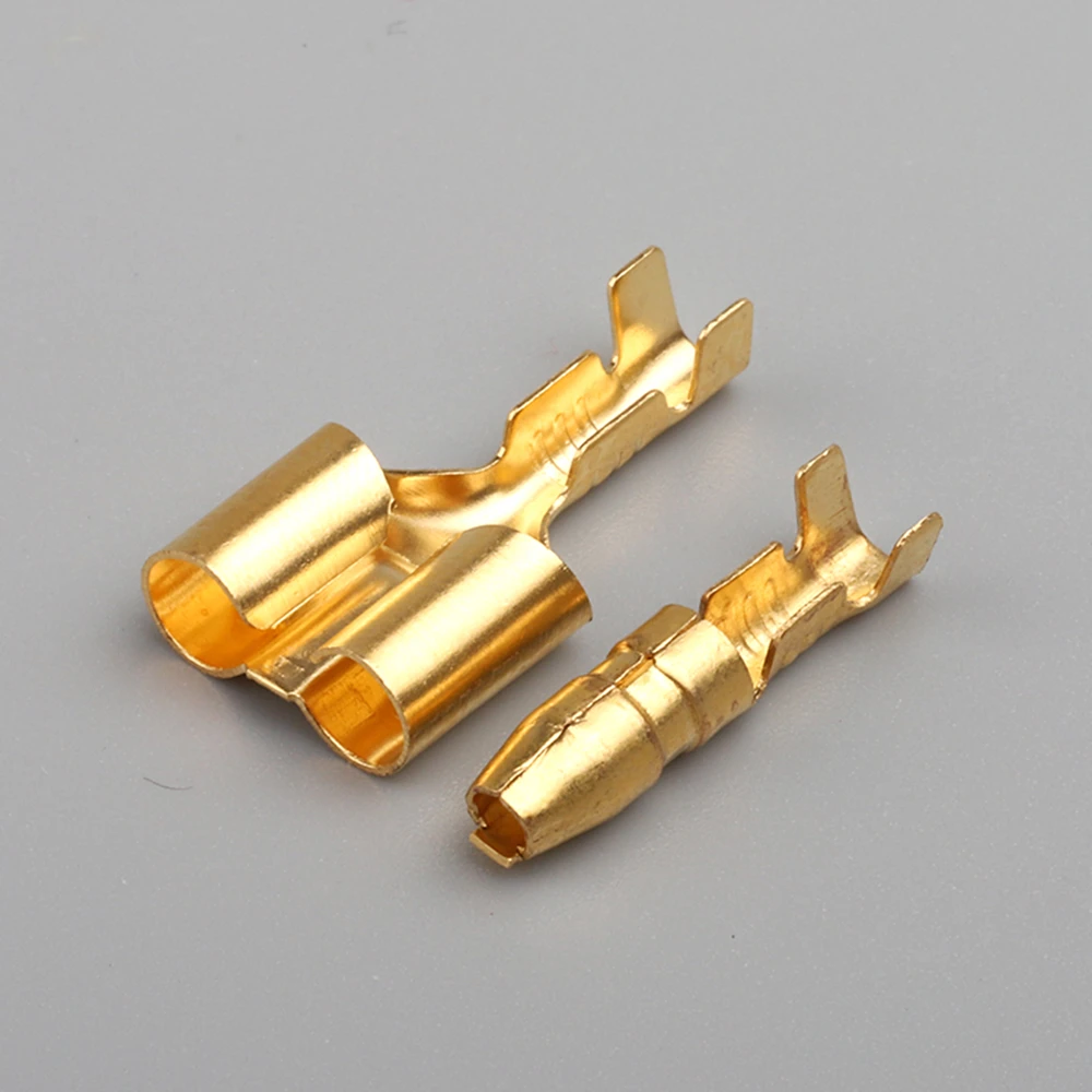 10/20/50 комплекты 4,0 пуля терминал Автомобильный Электрический провод разъем диаметр 4 мм штекер+ женский 1: 2
