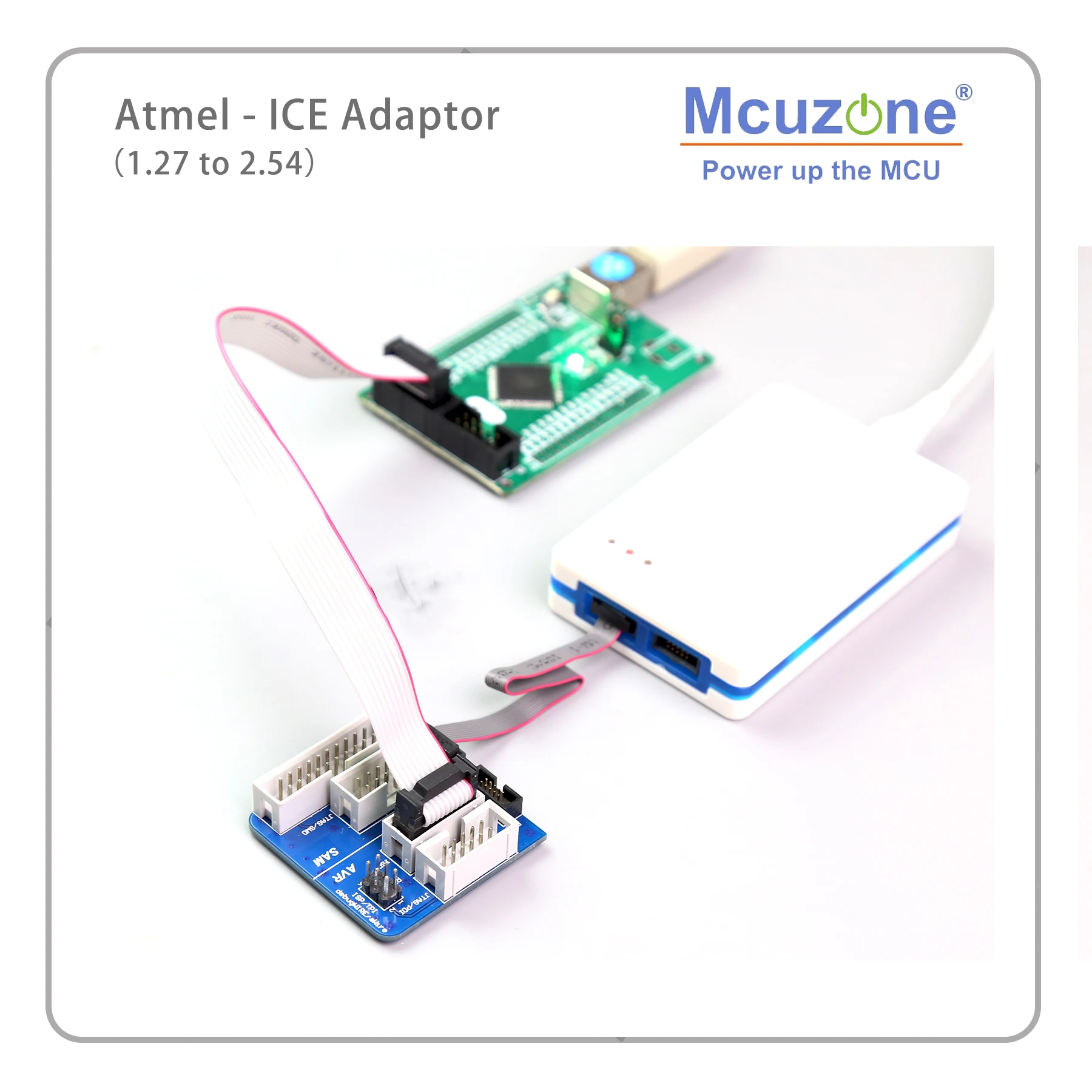 Atmel-placa de Adaptador de Gelo 1.27 a 2.54 Mcuzone Jtag Tpi Sam Swd Atatmel-ice-adpt Kit Adaptador Frete Grátis Avr Isp Pdi - Imagem 5