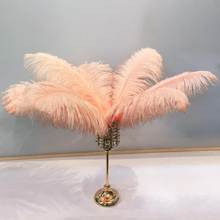 36cm(feather) Тобс Хрустальный подсвечники для чайника металлический стеклянные подсвечники стенд свадебное украшение для стола вечерние Праздничное оформление дома - Цвет: 36cm(feather)